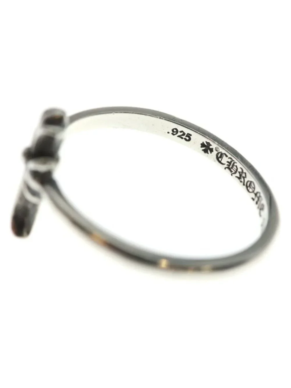 Chrome Hearts Bubblegum CH Cross Ring Silver
